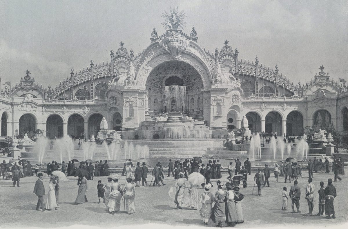 Le palais de l'Électricité et son château d'eau, Exposition universelle de Paris, 1900.
