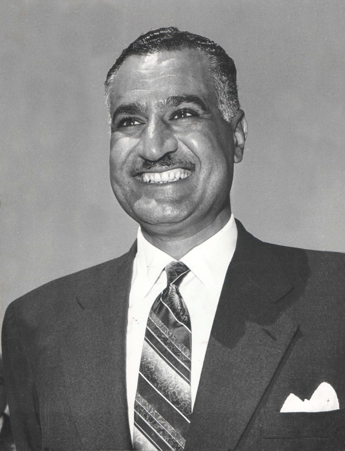 Le président égyptien Gamal Abdel Nasser, photographié lors de sa visite à Belgrade en 1962.