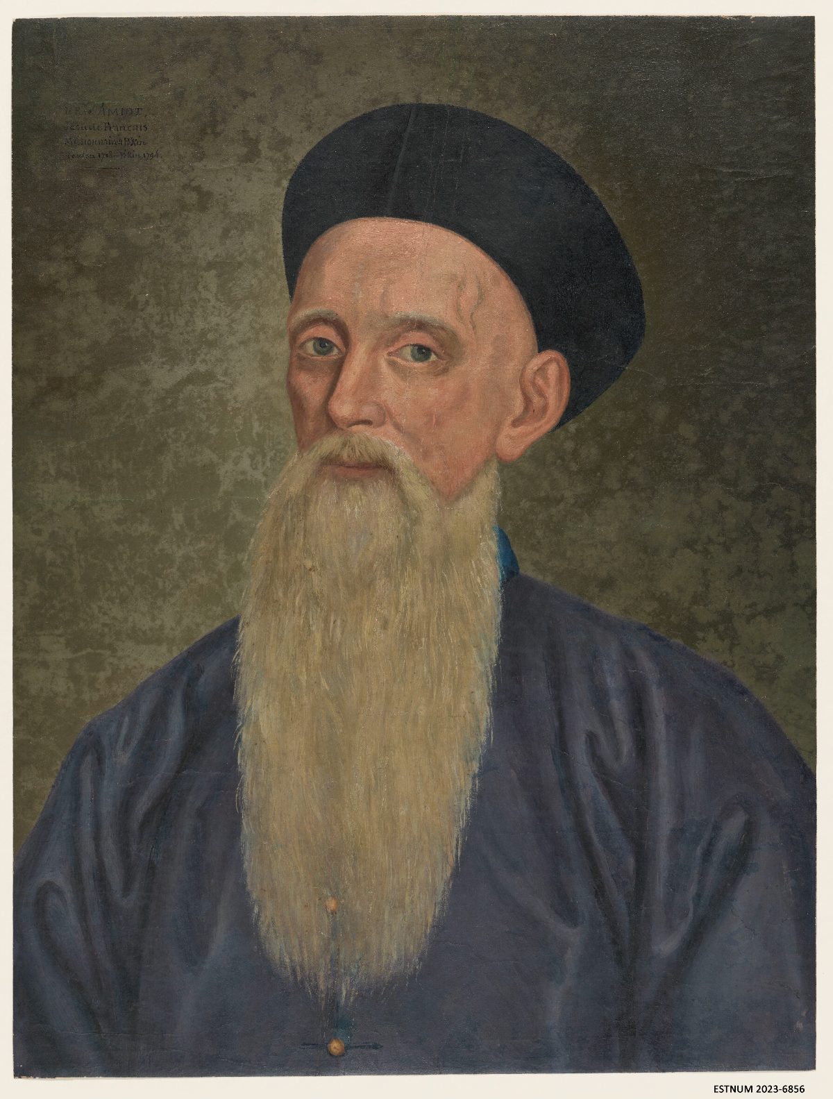 Le père Amiot, jésuite français de la mission de Pékin, peint en Chine par Giuseppe Panzi.